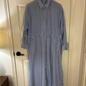 Universal Thread Blue Long Sleeve Shirt Dress